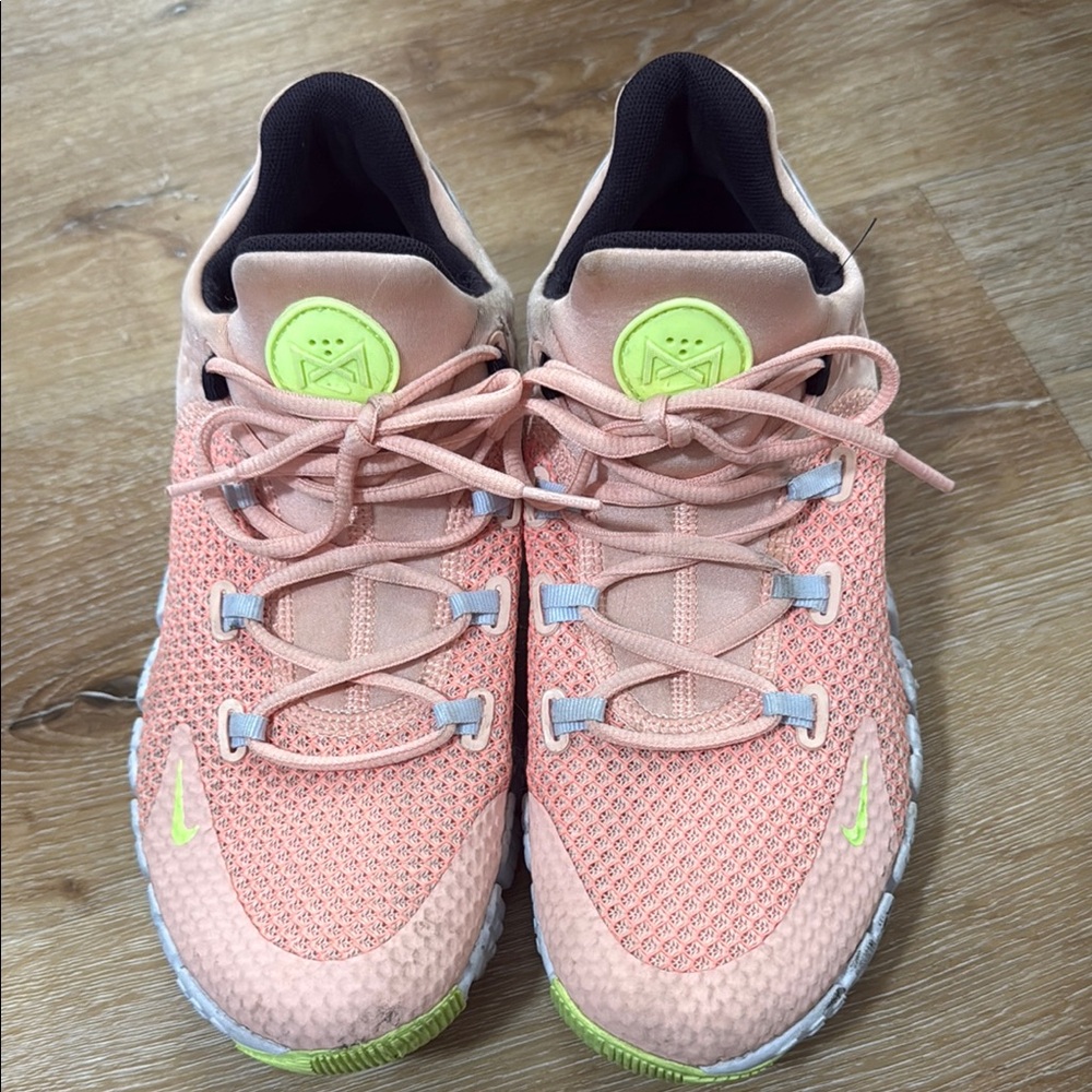 Nike Women's Metcon4 Coral and Lime and purple Athletic Shoes